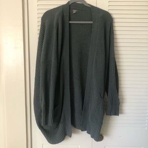 Aerie Large Knitted Sage Green Cardigan with Pockets